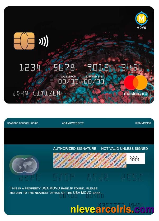 USA MOVO bank mastercard